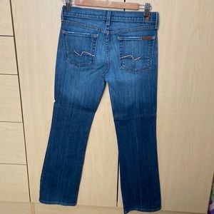 7 for all Mankind Jeans size 27 petite length inseam approx 28 inches Swarovski
